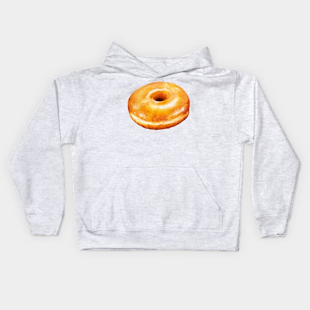 Glazed Doughnut Kids Hoodie by KellyGilleran